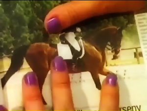 Violett double pleasure dog and horse