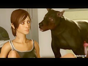 3D Lunch time - Girl and Dog - BestialitySexTaboo - Bestiality Sex Taboo