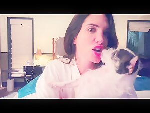 Elisa Jordana Dog Kiss 2